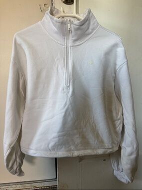 lululemon athletica White Half-Zip Cowl Sweater